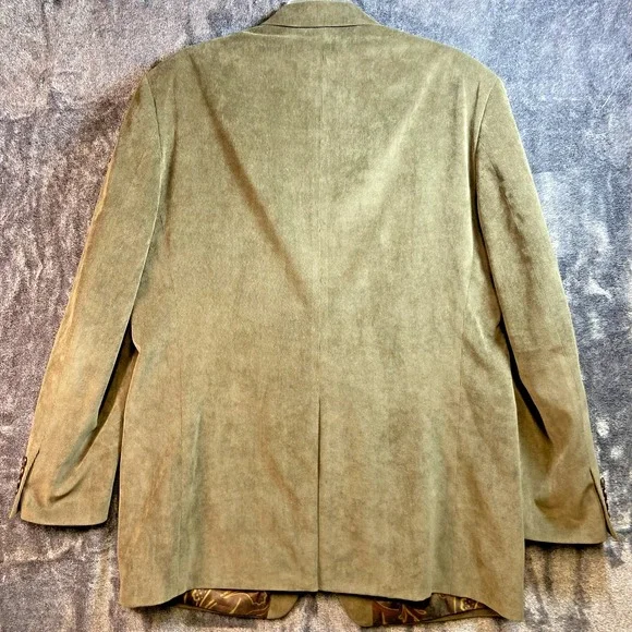 Lauren Ralph Lauren 44L Golden Brown Fine Wale Corduroy Blazer Jacket Sport Coat - Picture 7 of 7